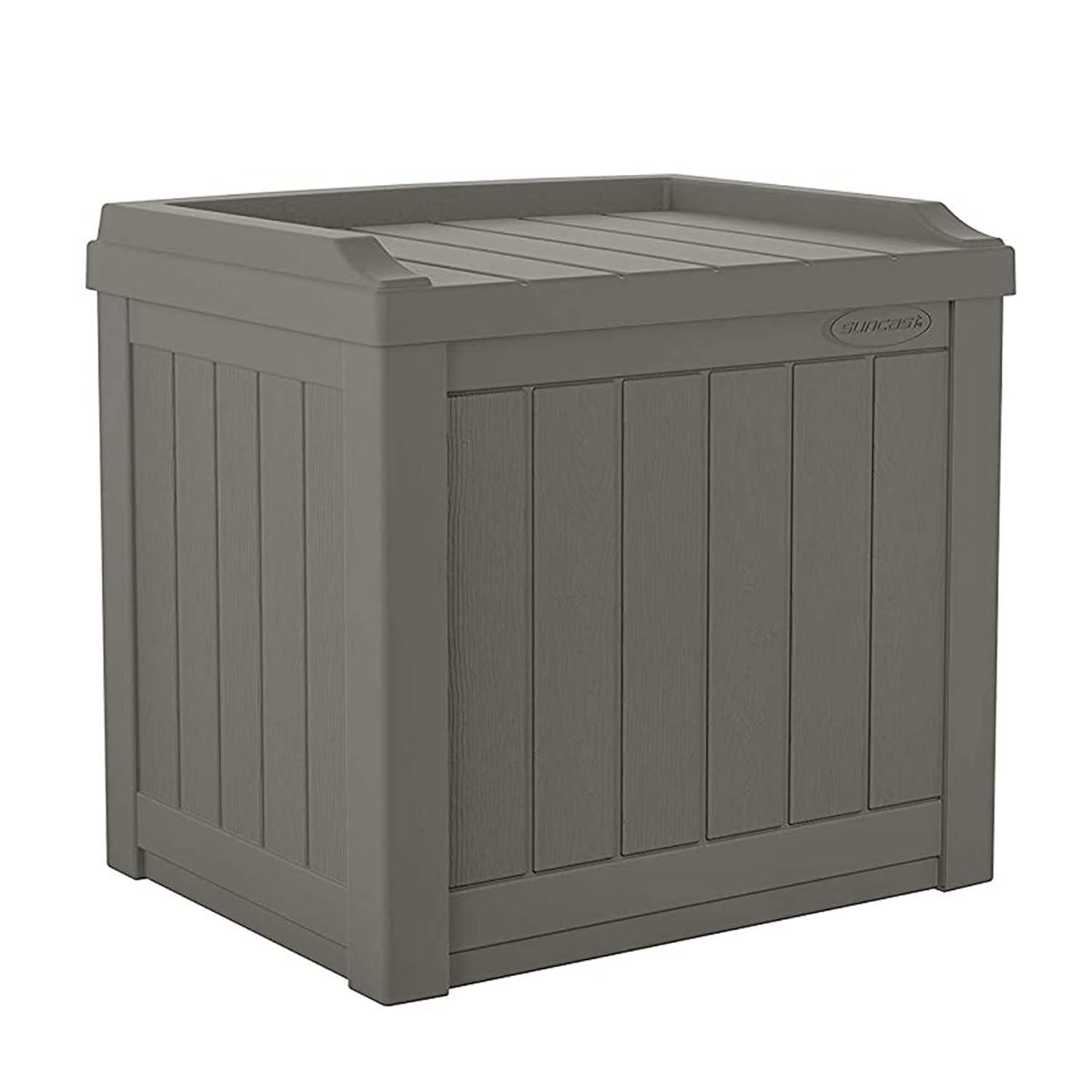 Suncast 22'' W 22 Gallons Water Resistant Resin Deck Box in Gray