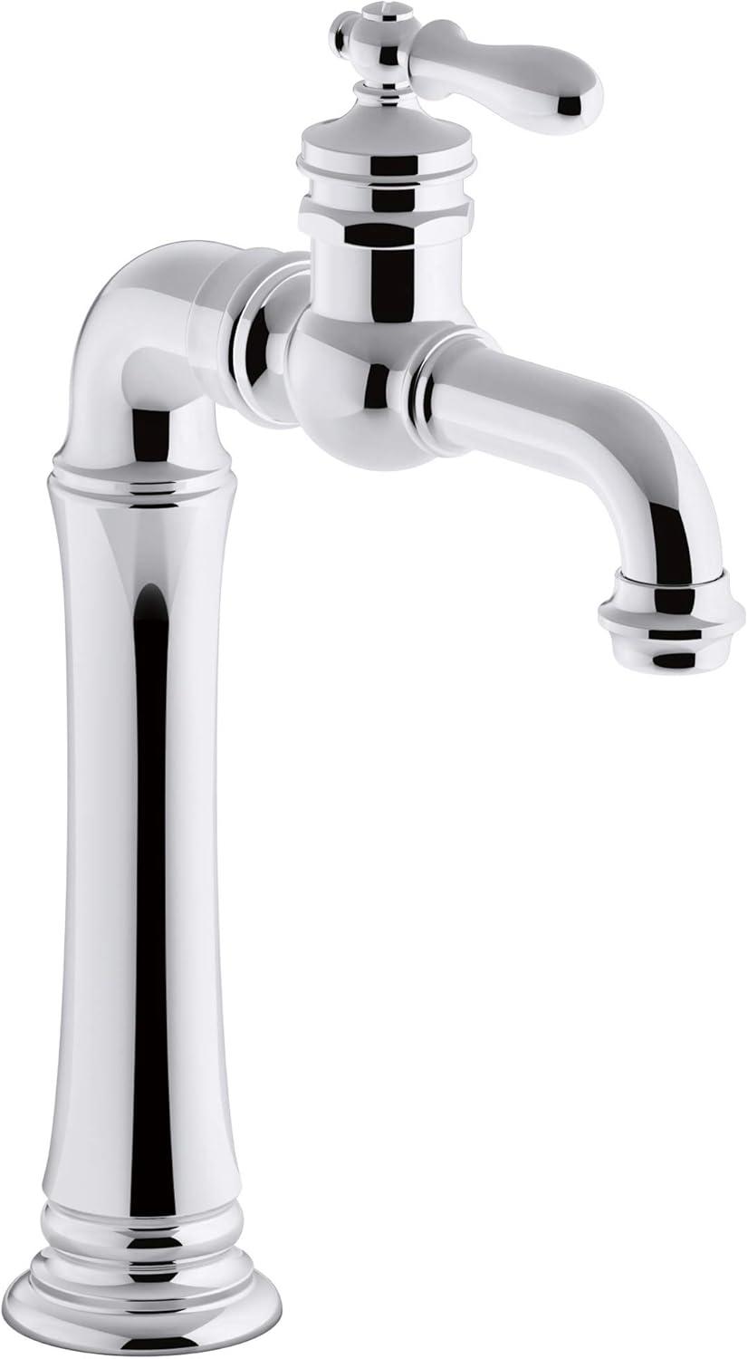 Artifacts Gentleman's Single Hole Bathroom Faucet with Drain Assemby
