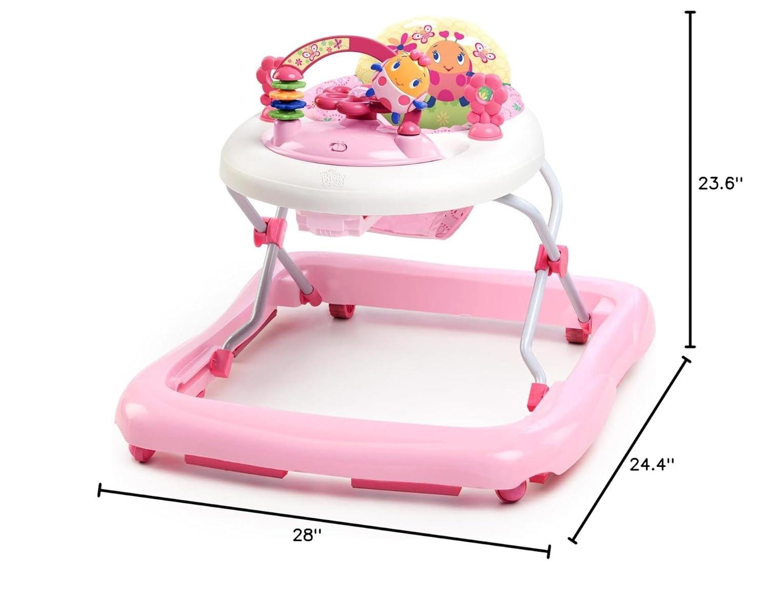 Bright Starts Adjustable Baby Walker with Activity Station, JuneBerry