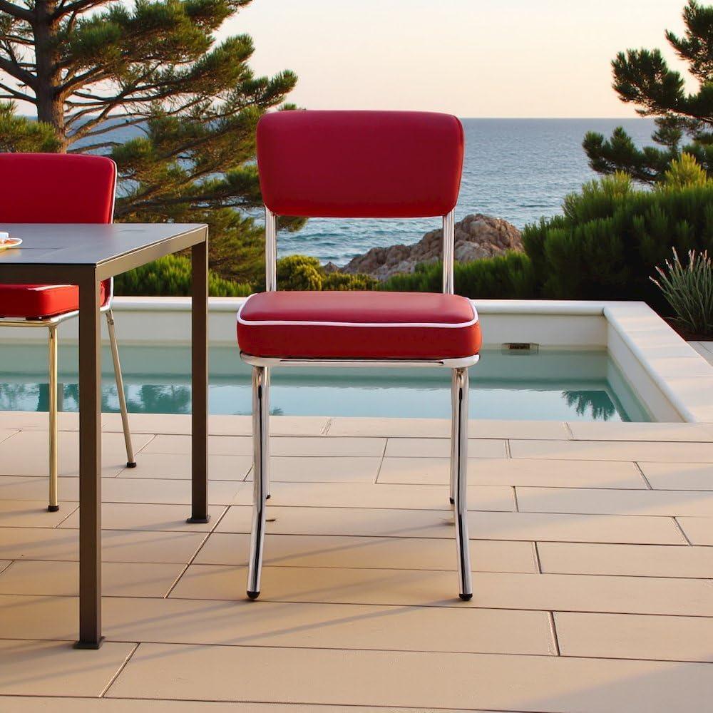 Newline Retro Upholstered Dining Side Chair (Set Of 2)