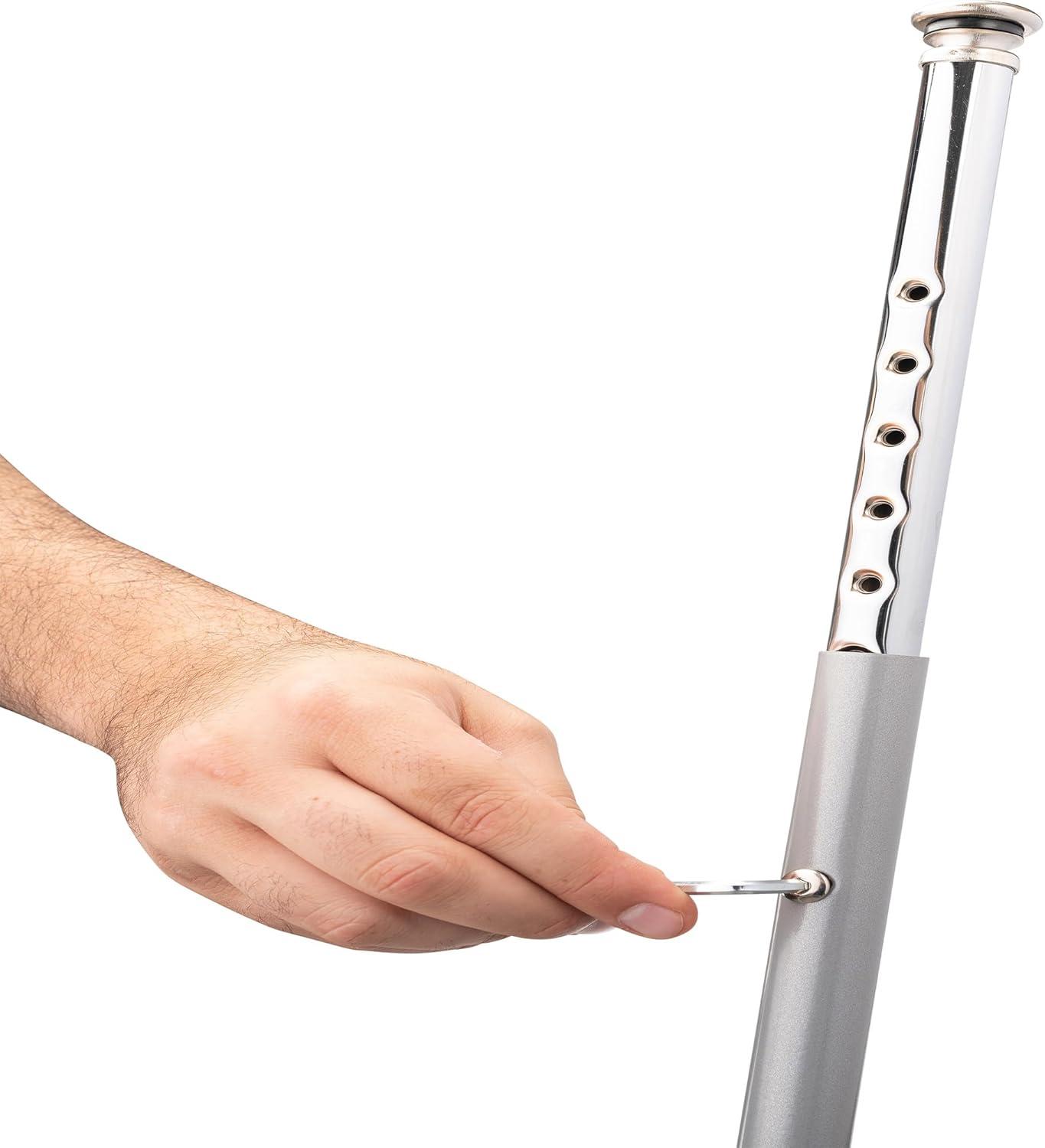 National Public Seating 6200 Series Height Adjustable Heavy Duty Steel Stool with Footring