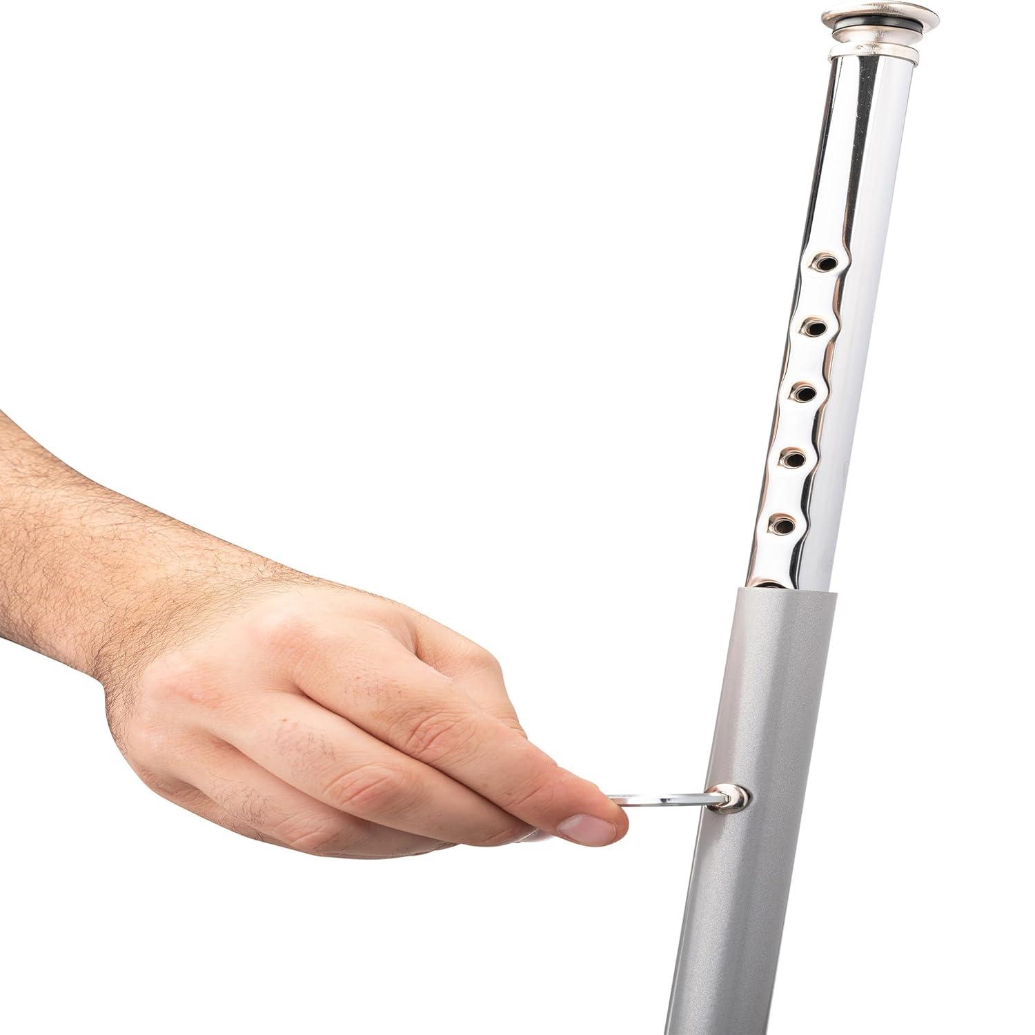 National Public Seating 6200 Series Height Adjustable Heavy Duty Steel Stool with Footring