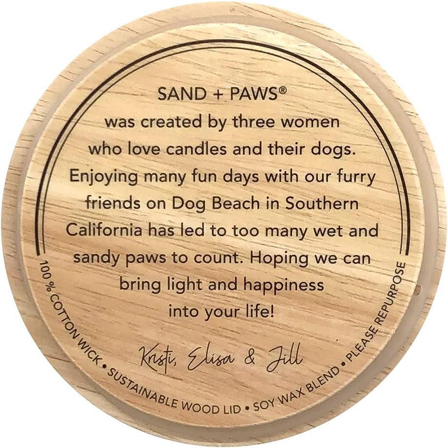 Clean Waves Amber Scented Jar Candle with Dog Lid