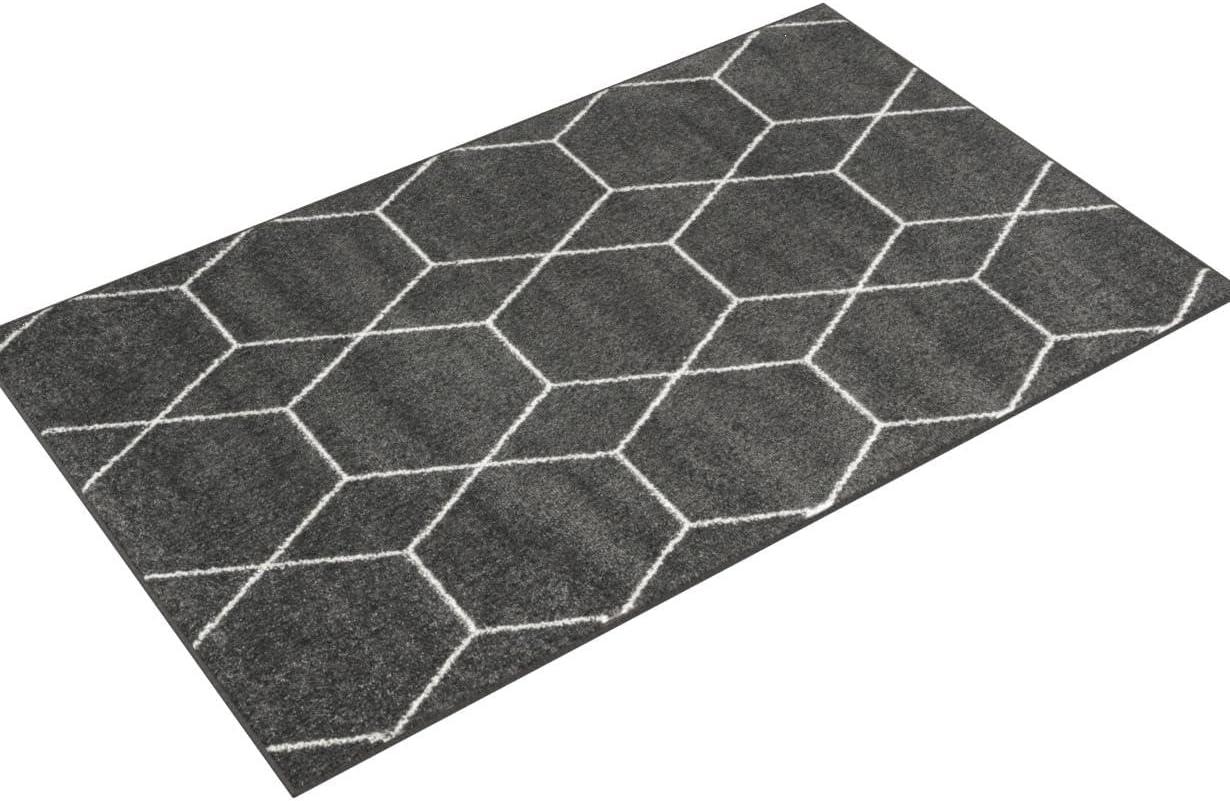 Unique Loom Trellis Frieze Geometric Trellis Indoor Woven Area Rug