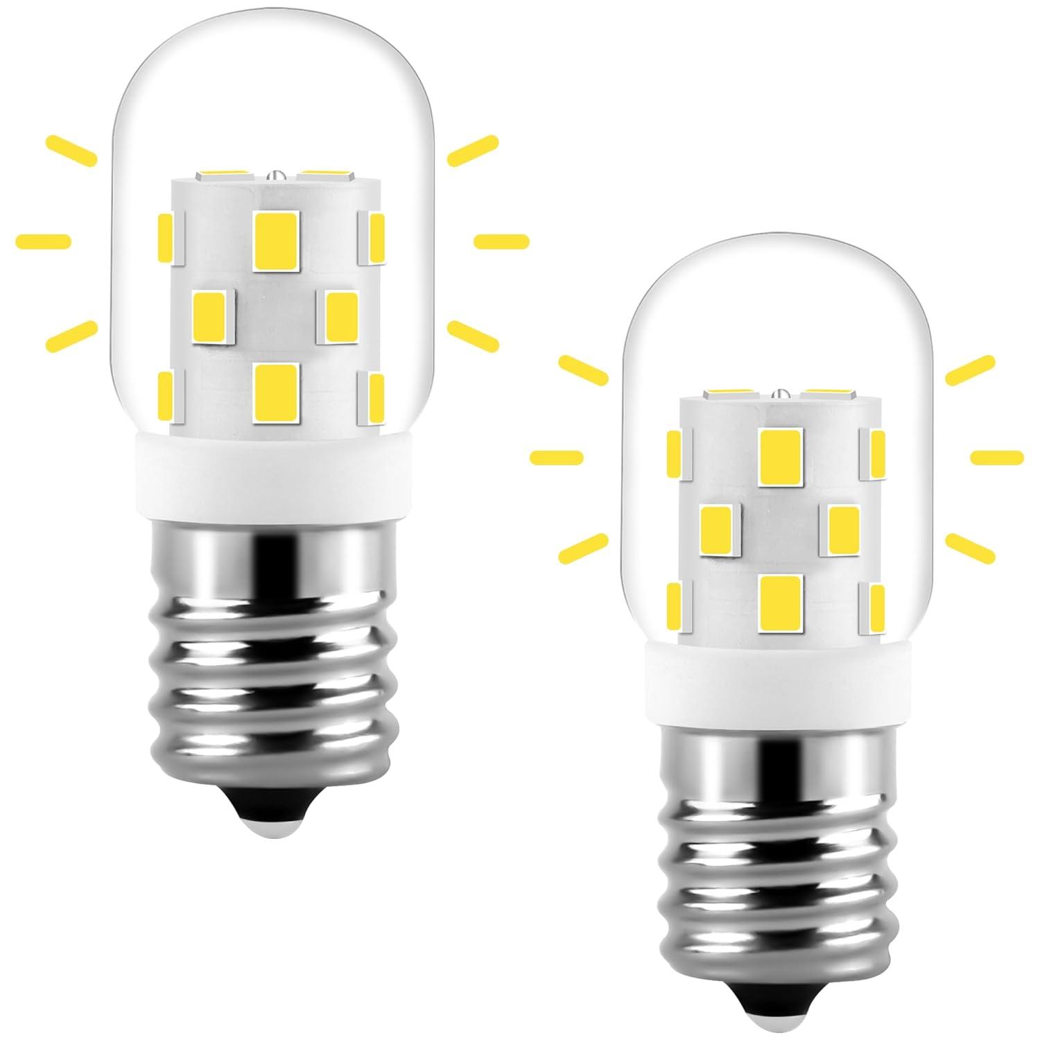 AMI PARTS 8206232A Bulb 40w 125v Microwave Oven Light Replacement Part for Whirlpool Kenmore Maytag Microwave (2pc)