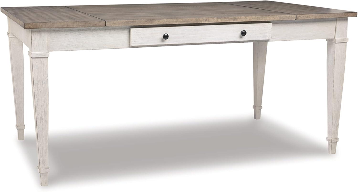 Signature Design by Ashley Casual Skempton Dining Table, White/Light Brown