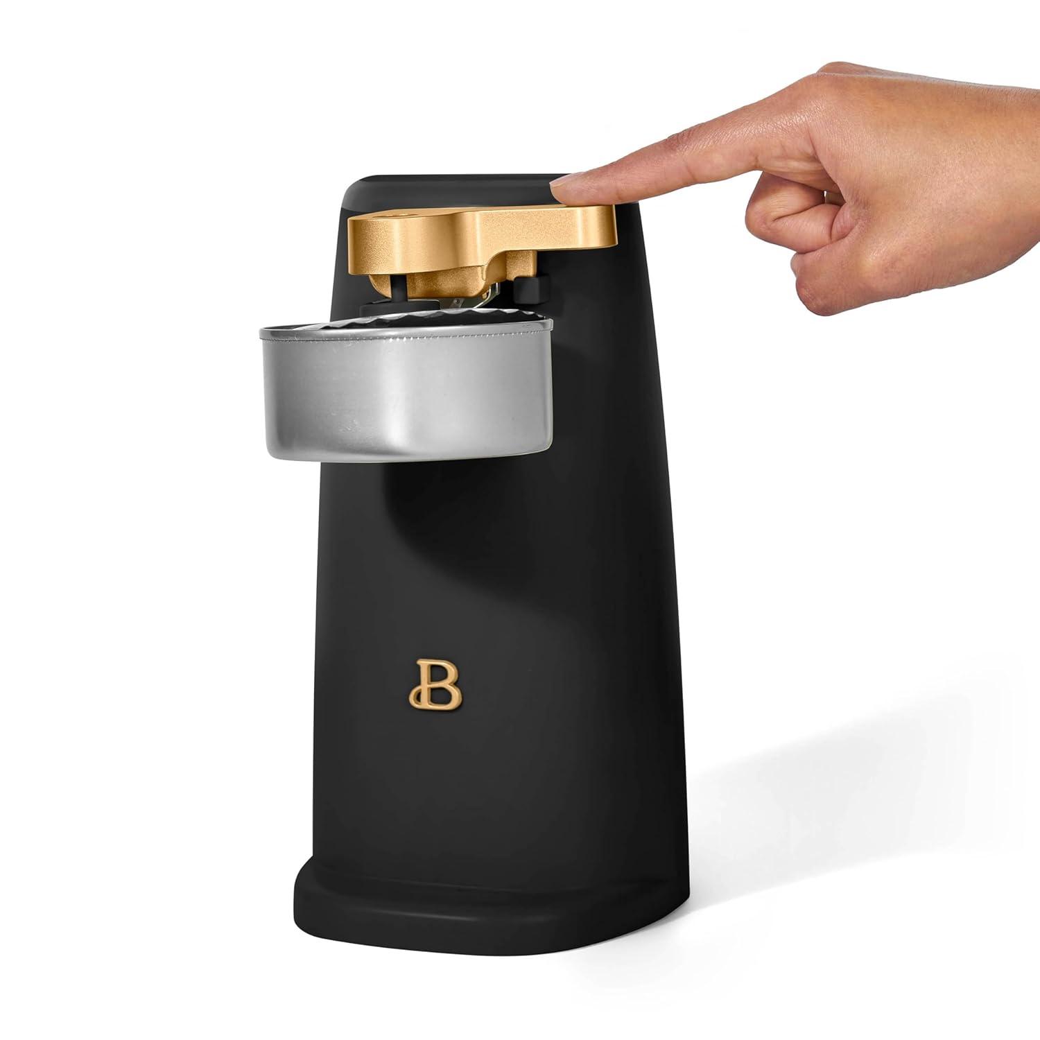 Beautiful Easy-Prep Electric Can Opener, Black Sesame by Drew Barrymore