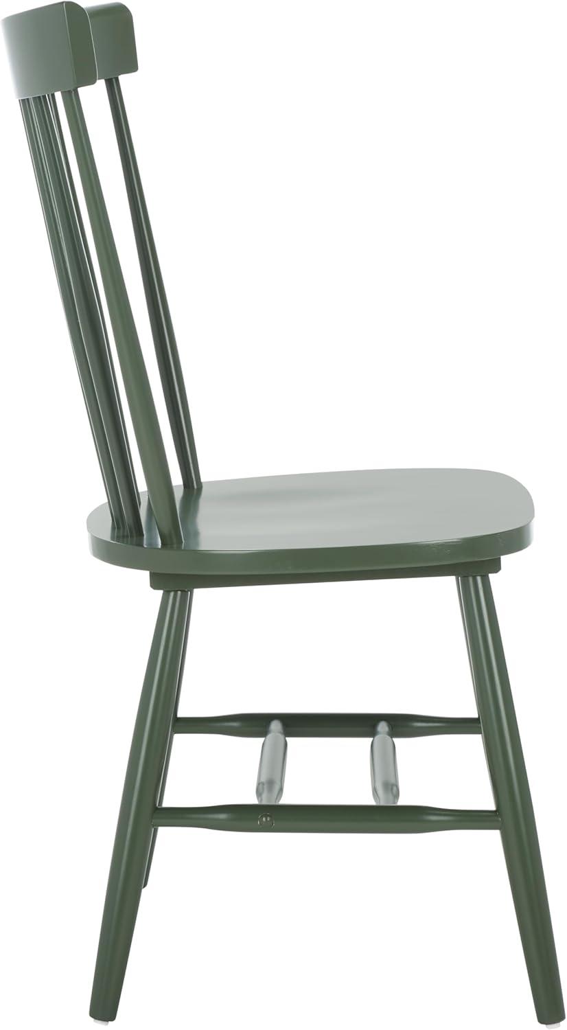 Dusty Green Solid Wood Windsor Side Chair Set of 2