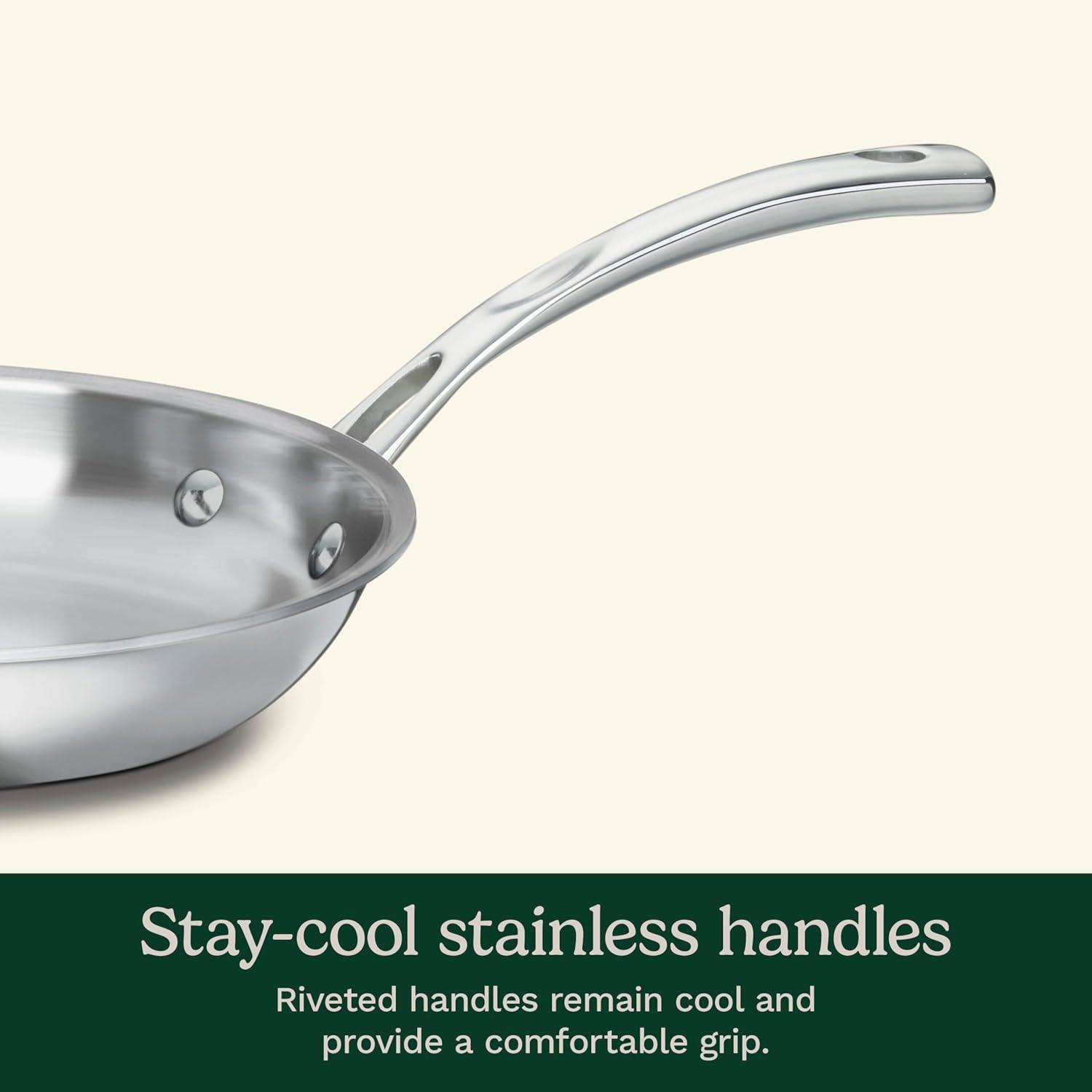 Cuisinart French Classic 13pc Stainless Steel Tri-Ply Cookware Set - FCT-13: Kitchen Pan Set, Gas & Electric Compatible