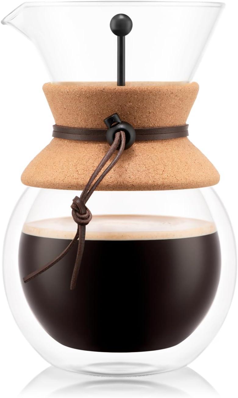 Bodum 4-Cup Pour Over Double Wall Coffee Maker, 34 Ounce