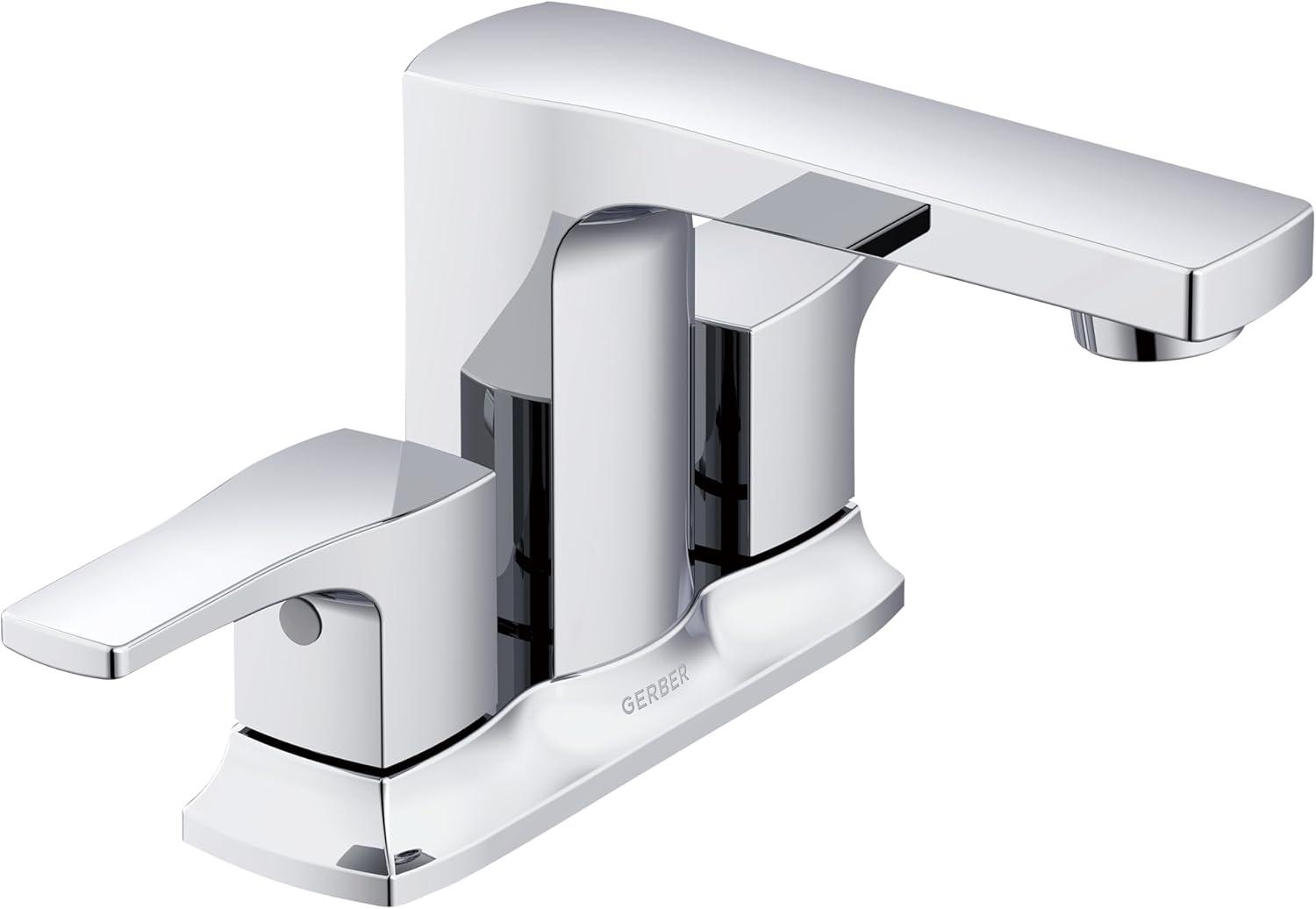 Tribune Chrome Double Handle Centerset Bathroom Faucet