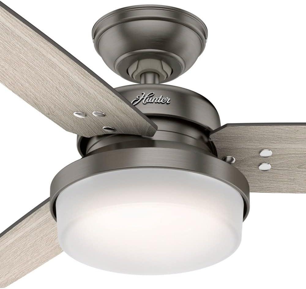 44" Sentinel 3 - Blade Standard Ceiling Fan with Remote Control and Light Kit Included