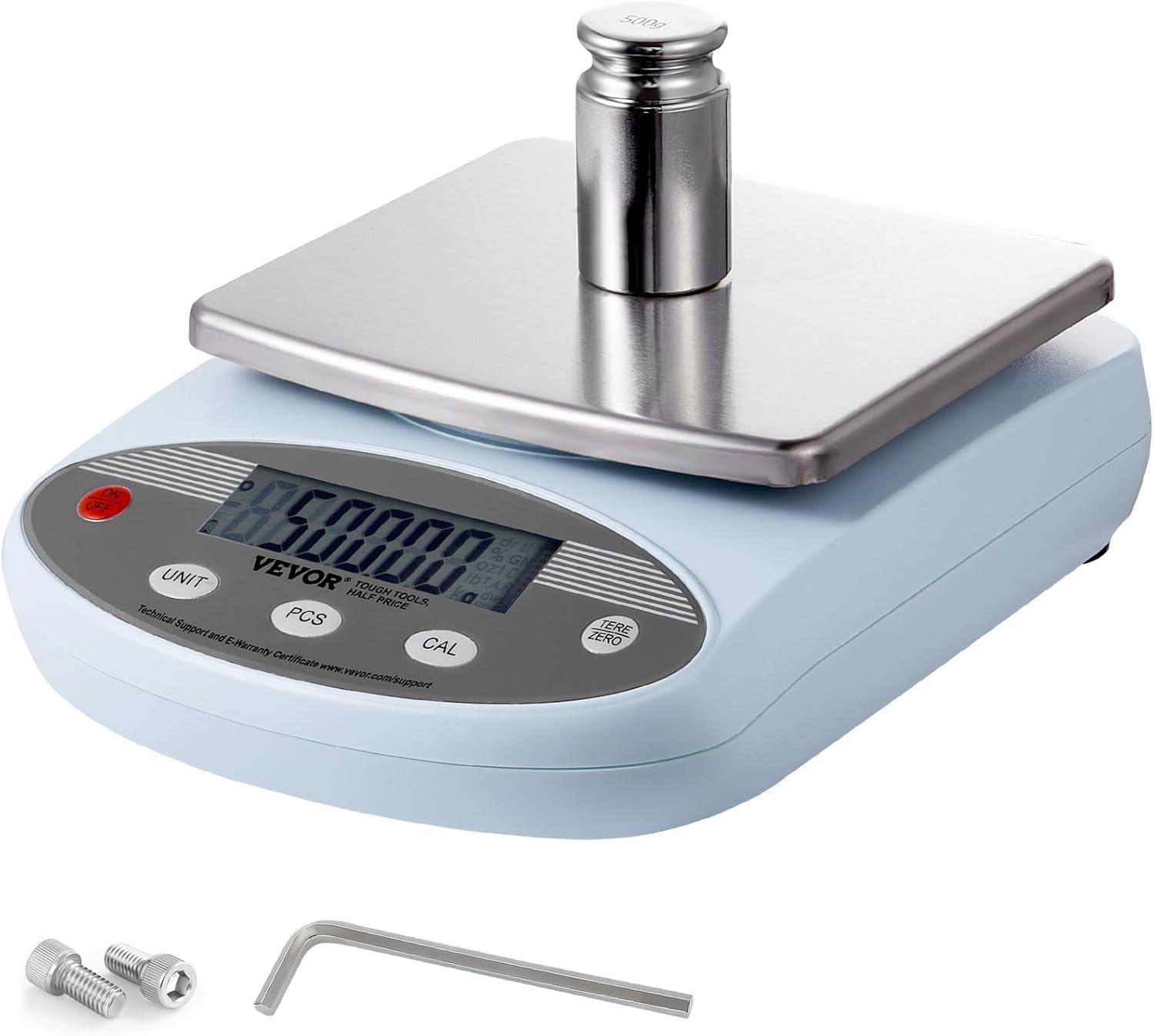 VEVOR Analytical Balance Lab Scale 2000g x 0.01g 13 Units Conversion Electronic