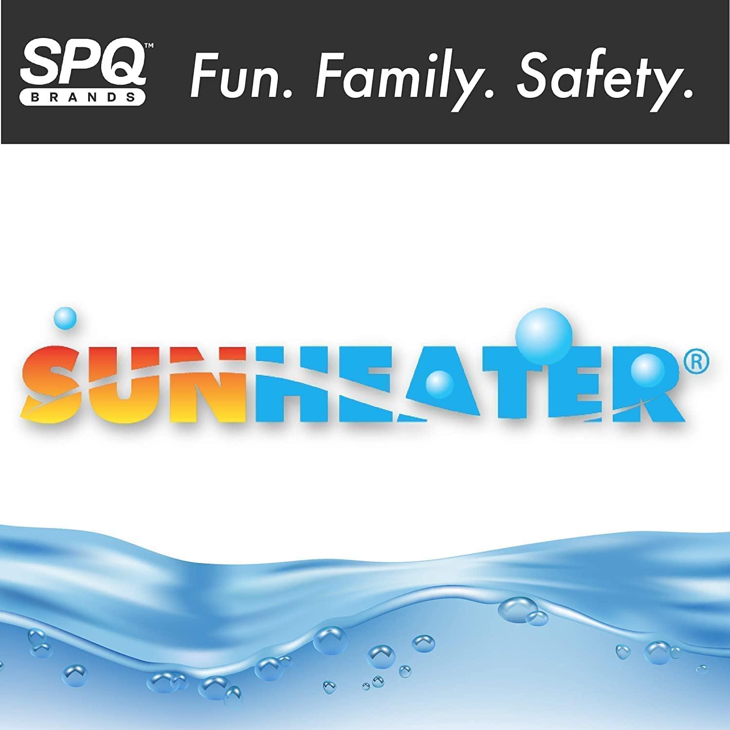 SunHeater Durable Trimmable Water Resistant Pool Covers, Blue, 14' x 28'