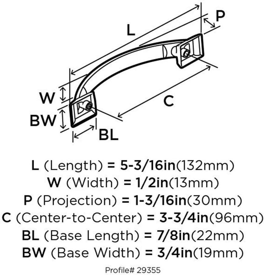 Amerock Candler Center to Center Arch Pull