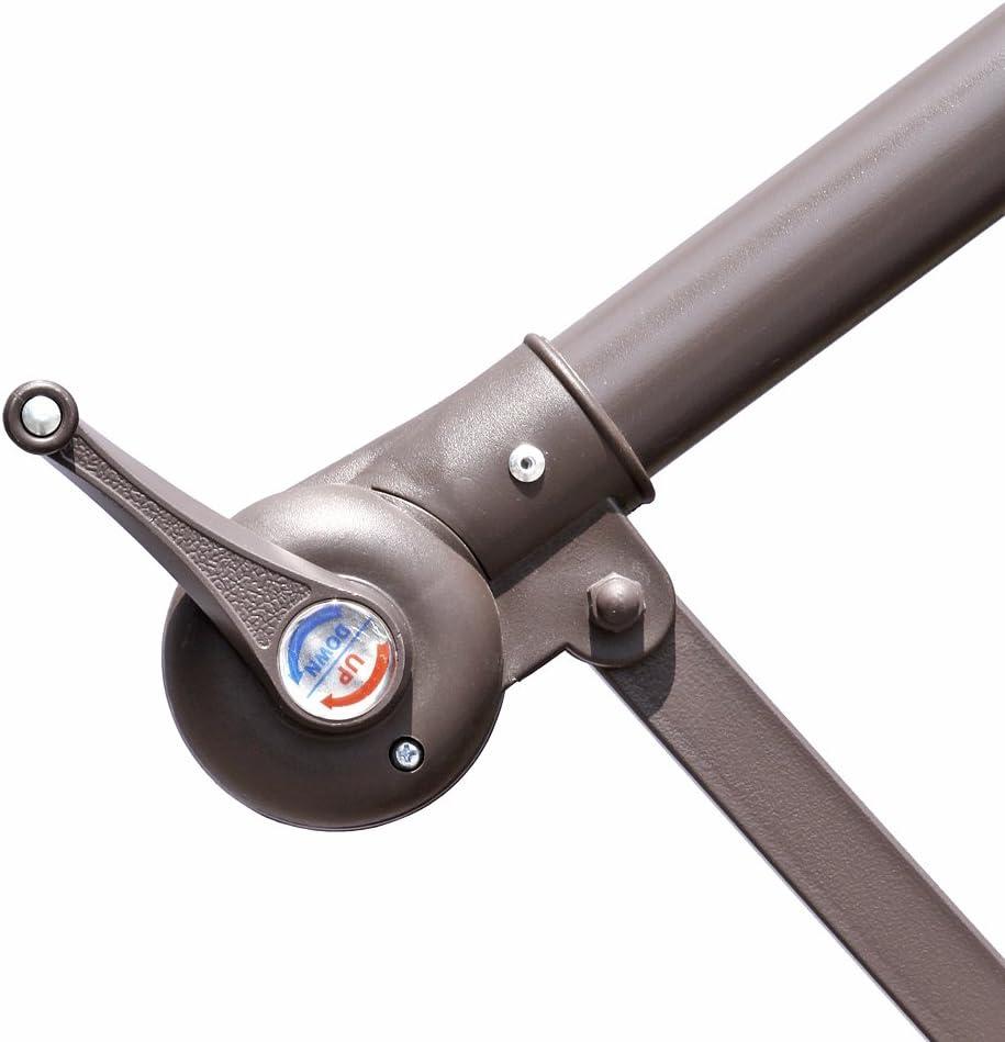 10ft Nude Steel Octagon Cantilever Side Post Umbrella