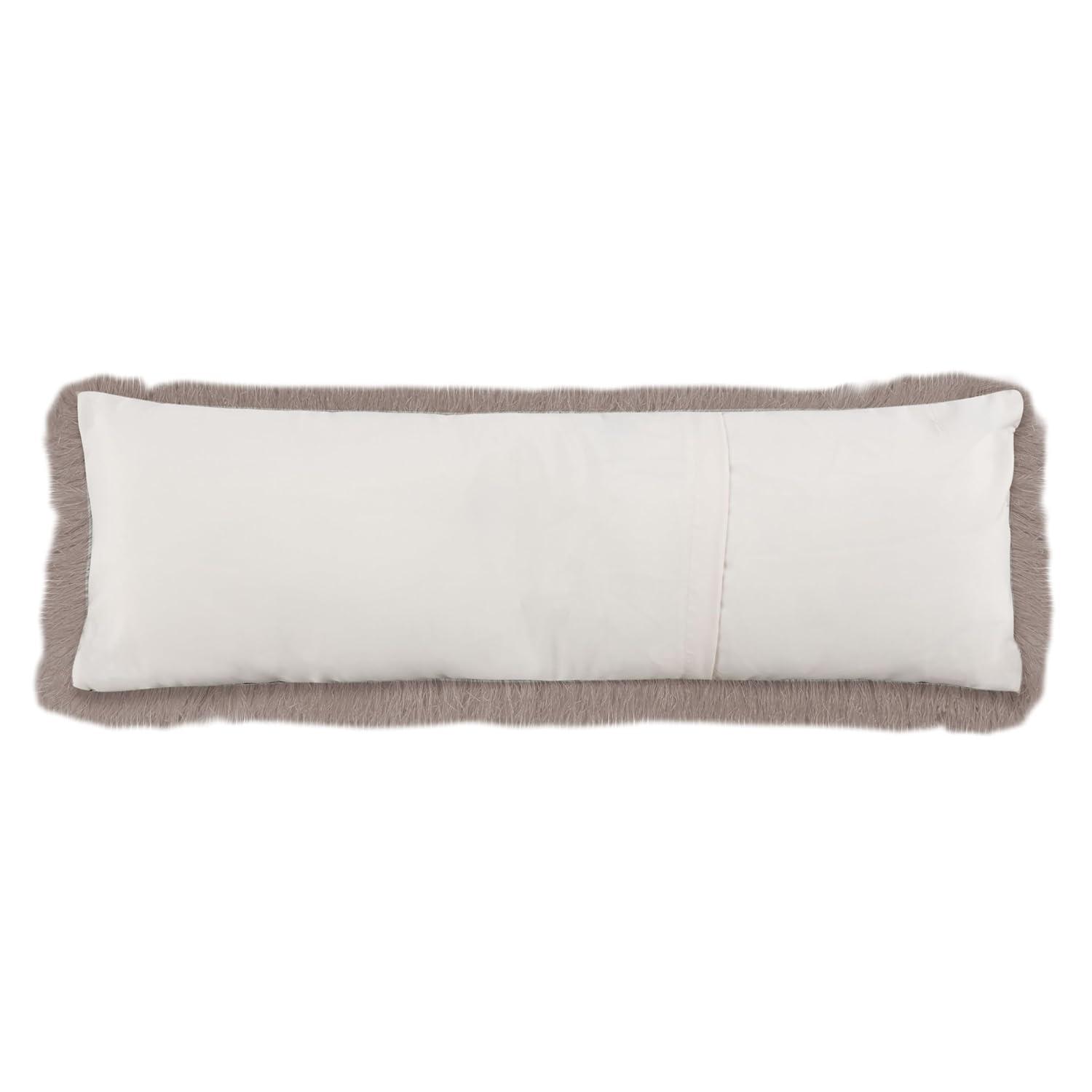 Indoor/Outdoor Shag Pillow - Taupe - 20"X20" - Safavieh