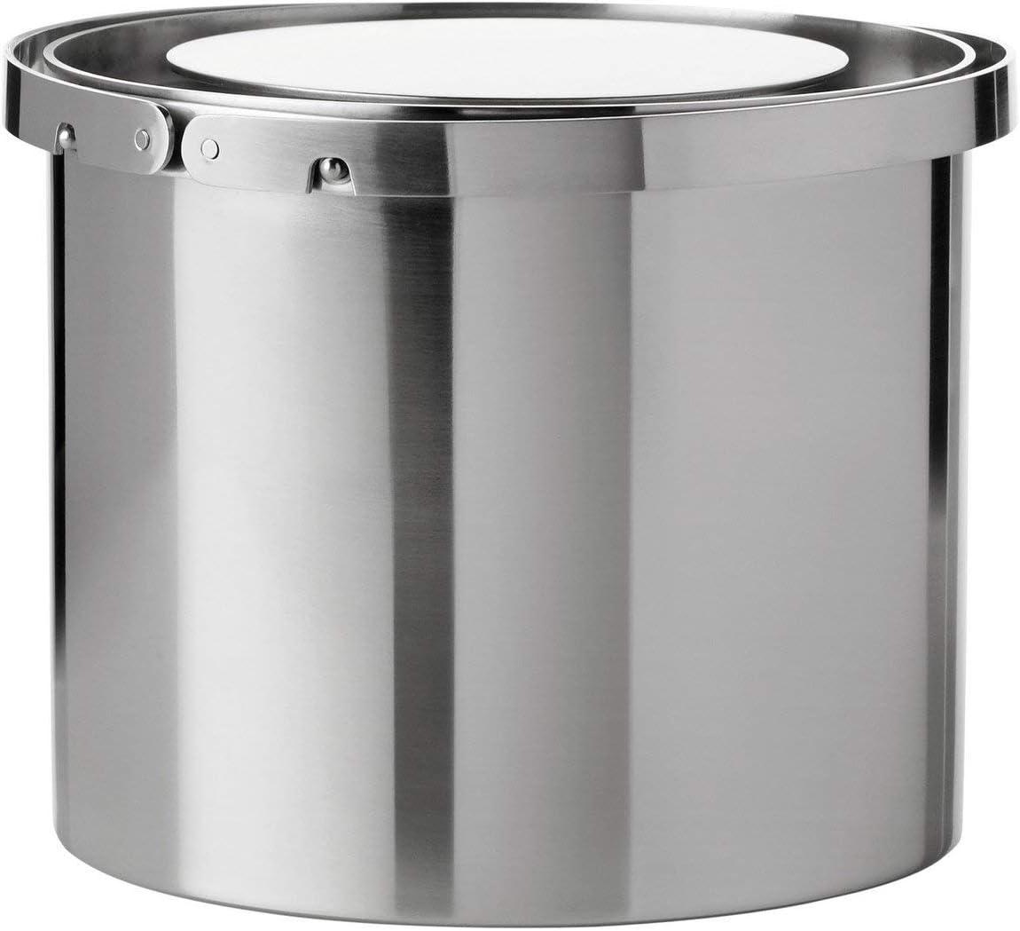 Stainless Steel Cylindrical 1L Ice Bucket with Lid