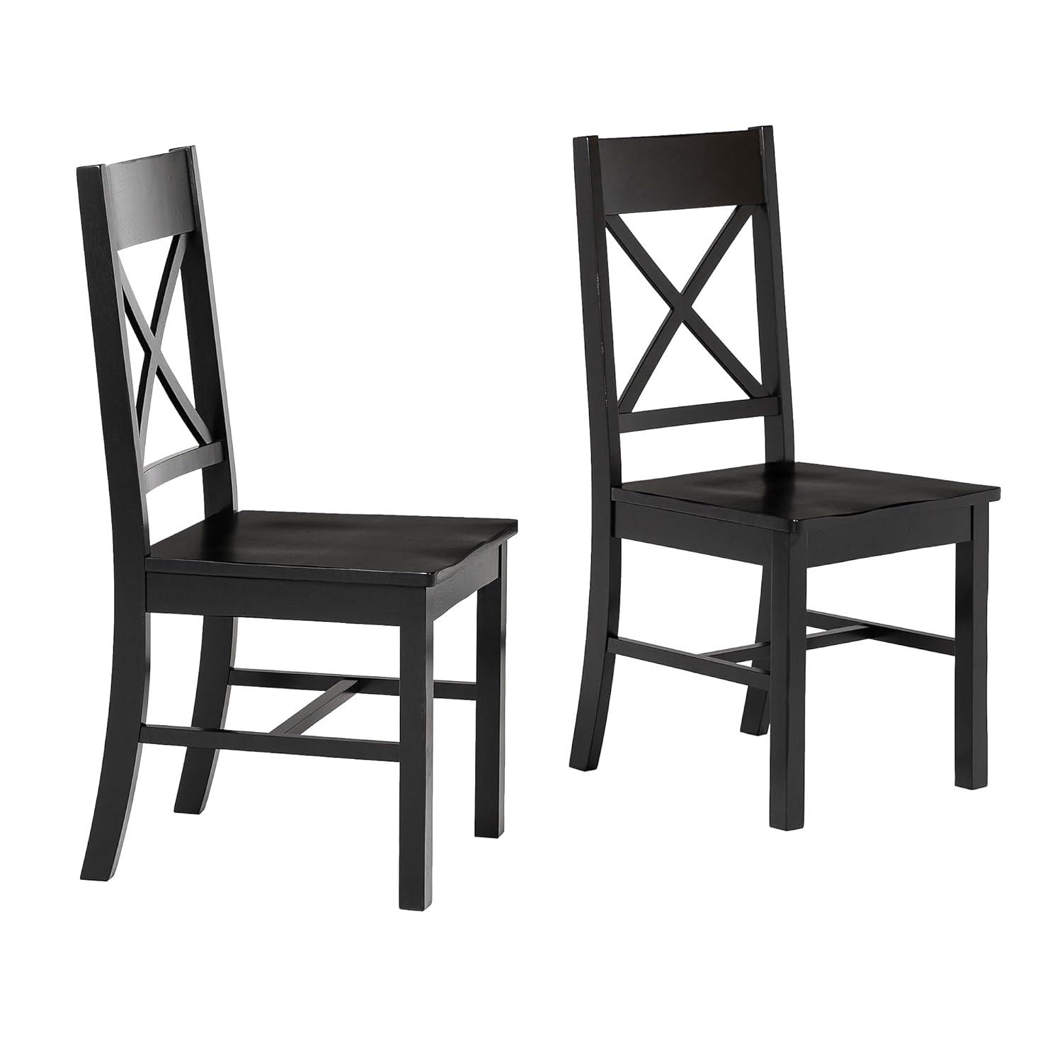 Gracie Oaks Gracie Oaks Solid Wood Upholstered Dining Chair(Set of 2) (Set of 2)