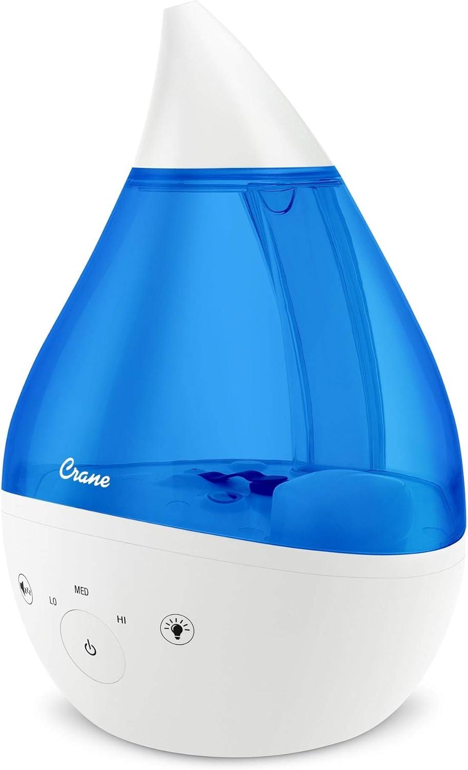 Crane Drop 4-in-1 Ultrasonic Cool Mist Humidifier with Sound Machine - 1gal