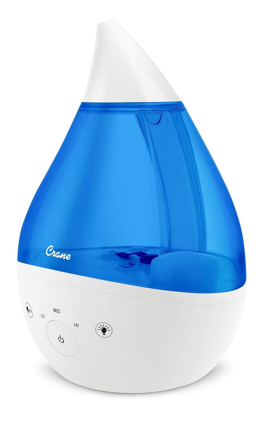 Crane USA Drop 2.0 , 4-in-1 Cool-Mist Humidifier with Aroma Tray & Sound Machine