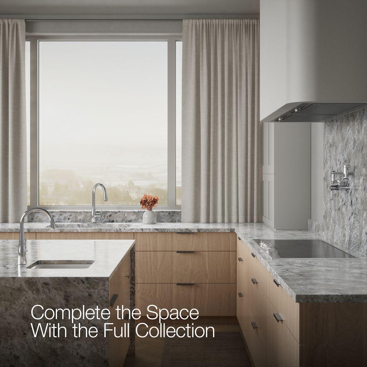 Simplice Touchless Pull-Down Kitchen Sink Faucet with Three-Function Sprayhead