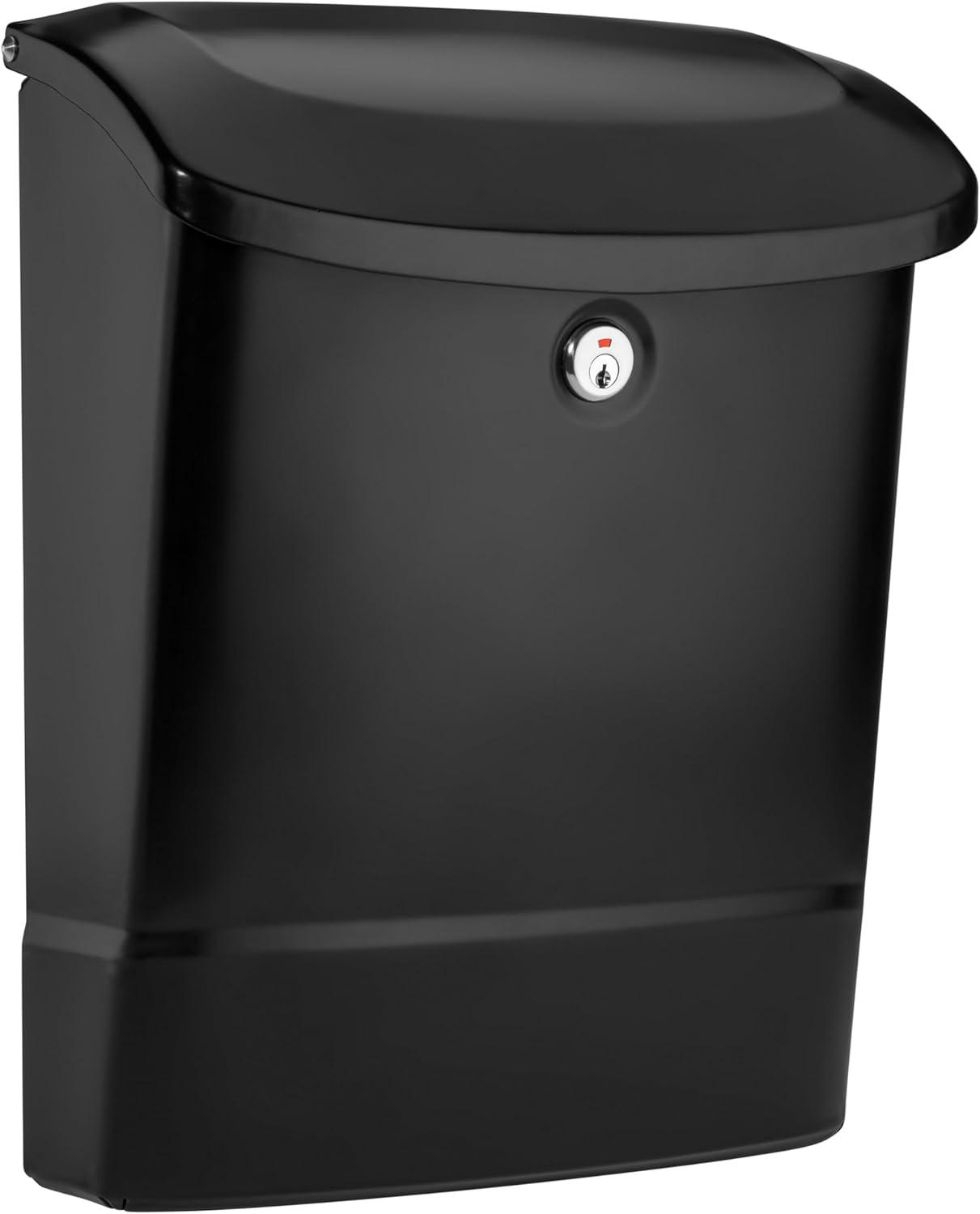 Architectural Mailboxes  Parkside Locking Wall Mount Mailbox - Black