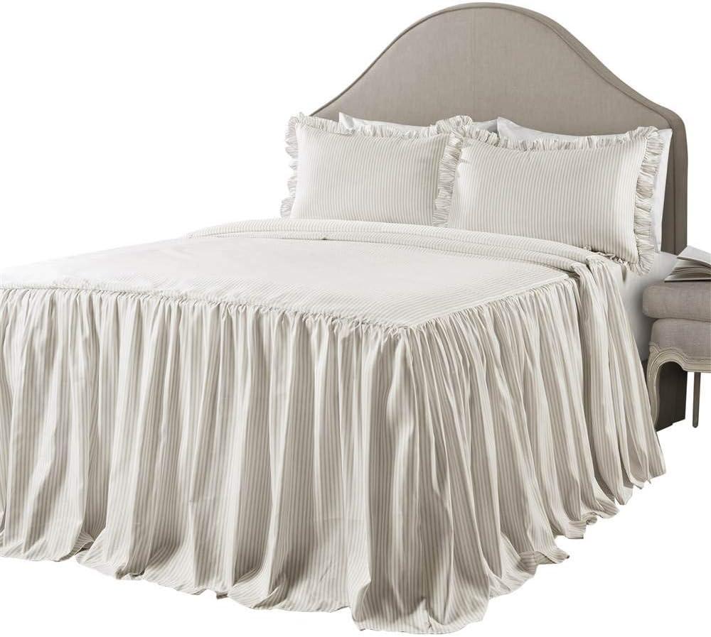 Lush Decor Reyna Microfiber Reversible 3 Piece Bedspread Set