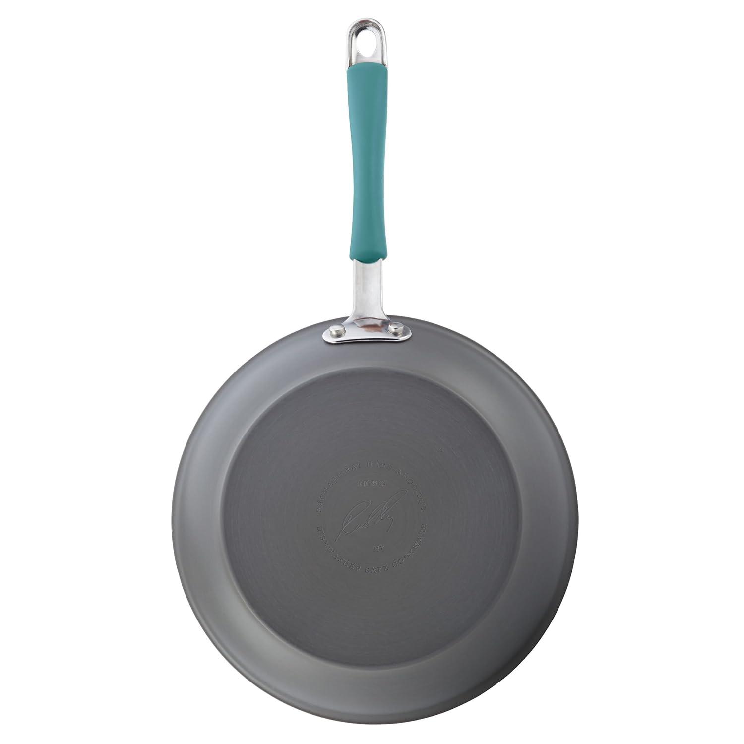Rachael Ray Rachael Ray Cucina Hard-Anodized Aluminum Nonstick Cookware Pots and Pans Set, 12 Piece