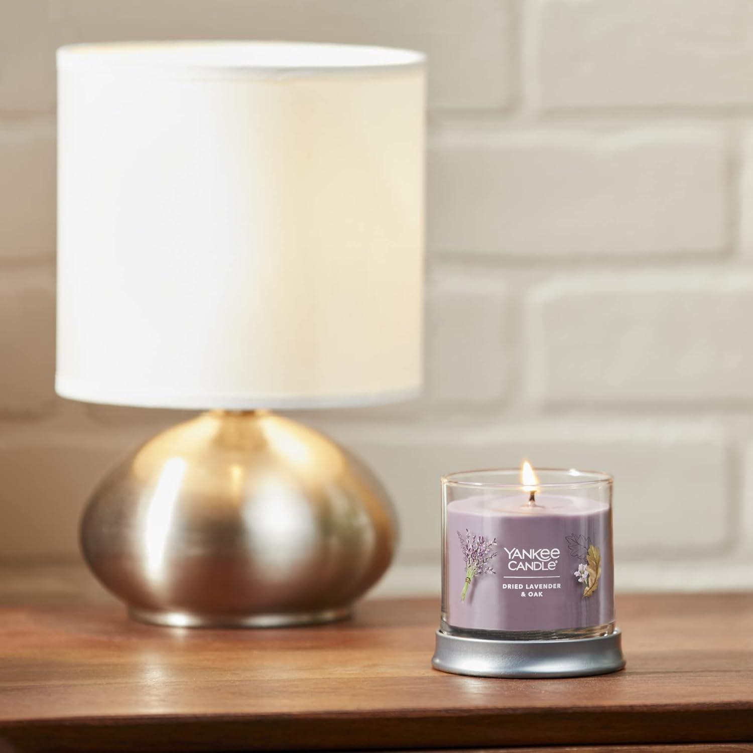 Dried Lavender & Oak Scented Small Soy Tumbler Candle