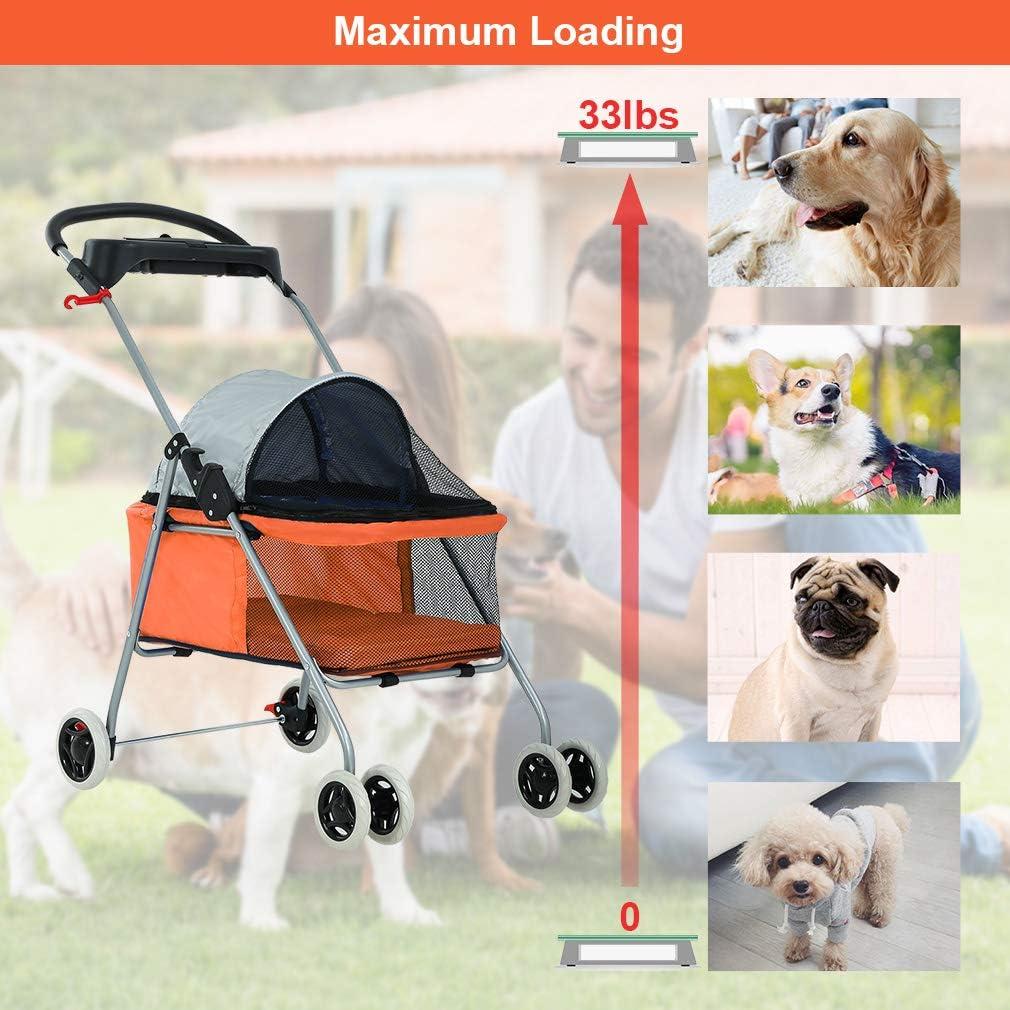 BestPet Foldable Pet Jogger Stroller