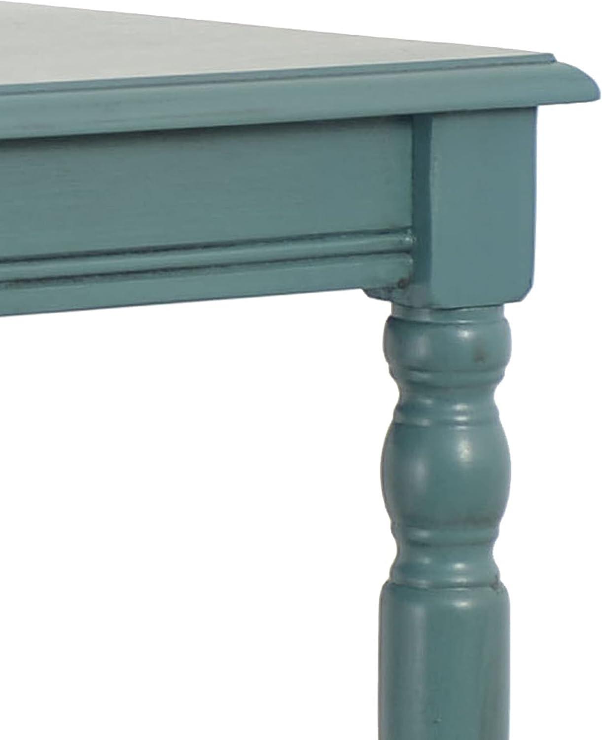 Decor Therapy Accent Table with Storage, Casual Style, Modern End Table, Sturdy, Blue Gray - (24" x 19.5" x 15.75")
