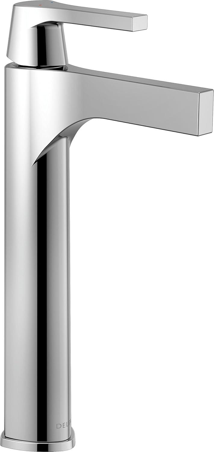 Zura Polished Chrome Single Handle Vessel Bathroom Faucet