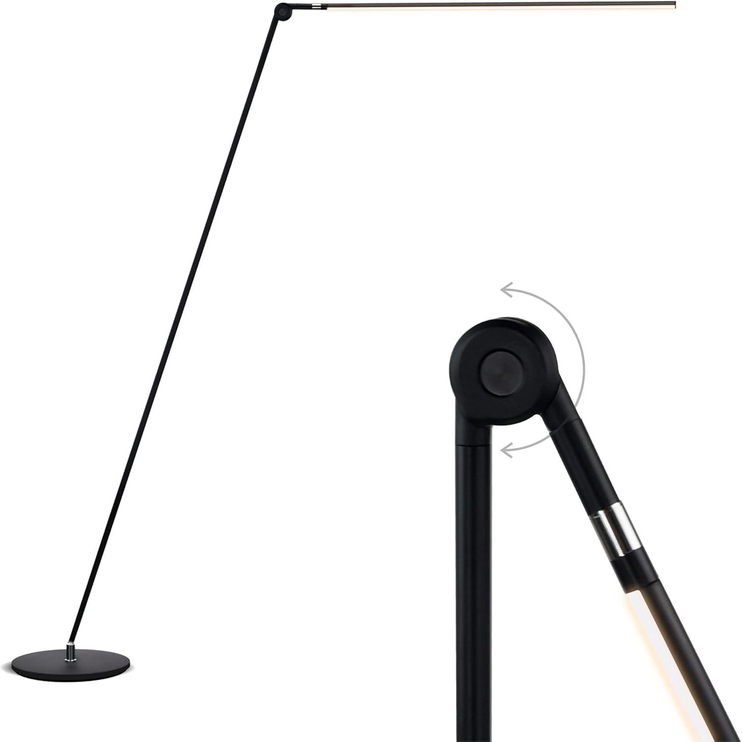 Libra 64.5 in. Industrial 1-Light Dimmable LED Floor Lamp