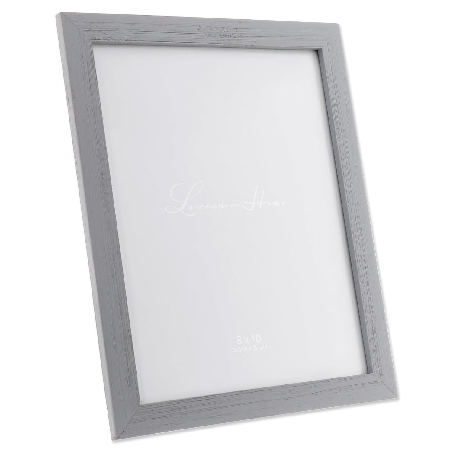 Lawrence Frames 8x10 Charlotte Weathered Gray Wood Picture Frame