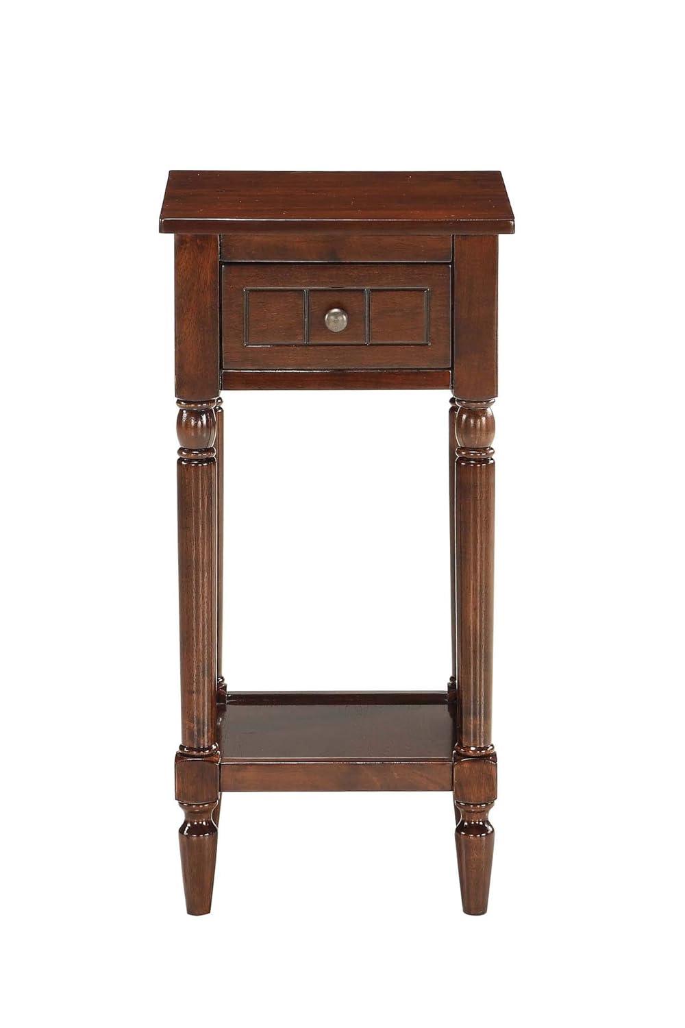 French Country Dark Gray Wirebrush Khloe Accent Table