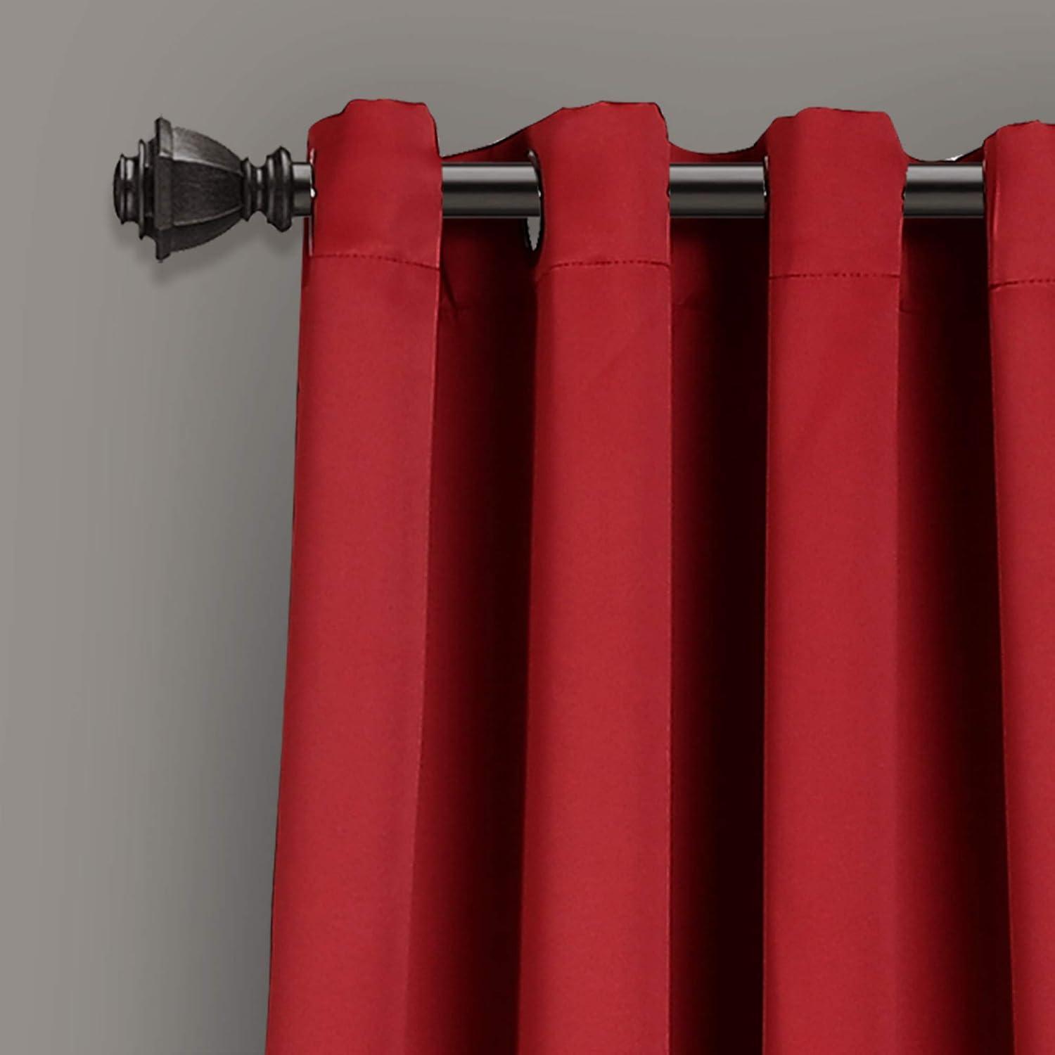 Lush Decor Solid Color Grommet Single Curtain Panel