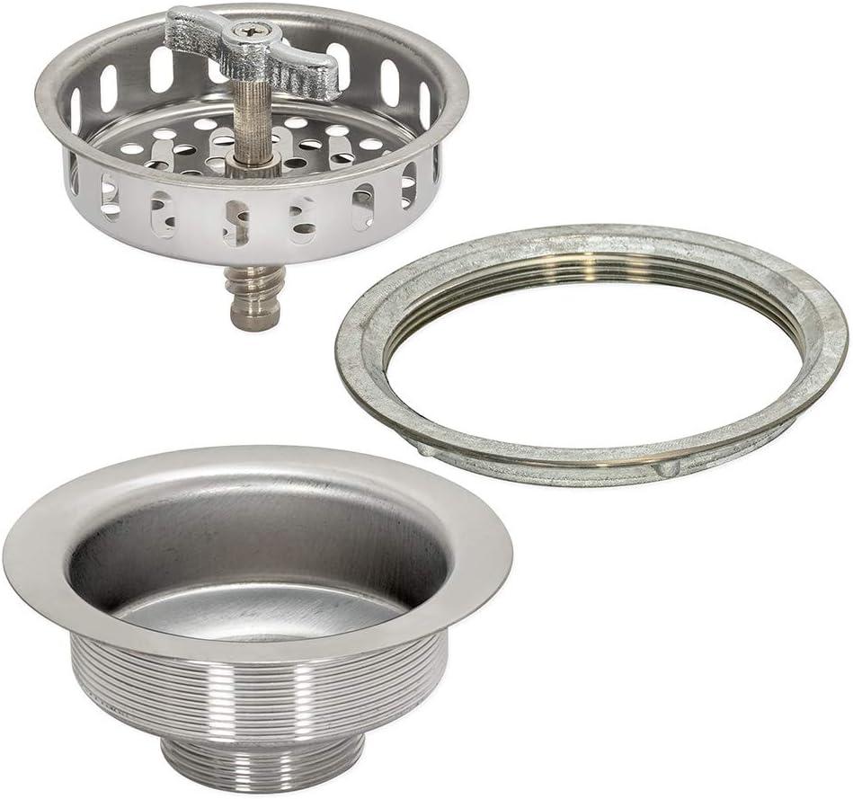 Stainless Steel Spin and Seal Kitchen Sink Strainer