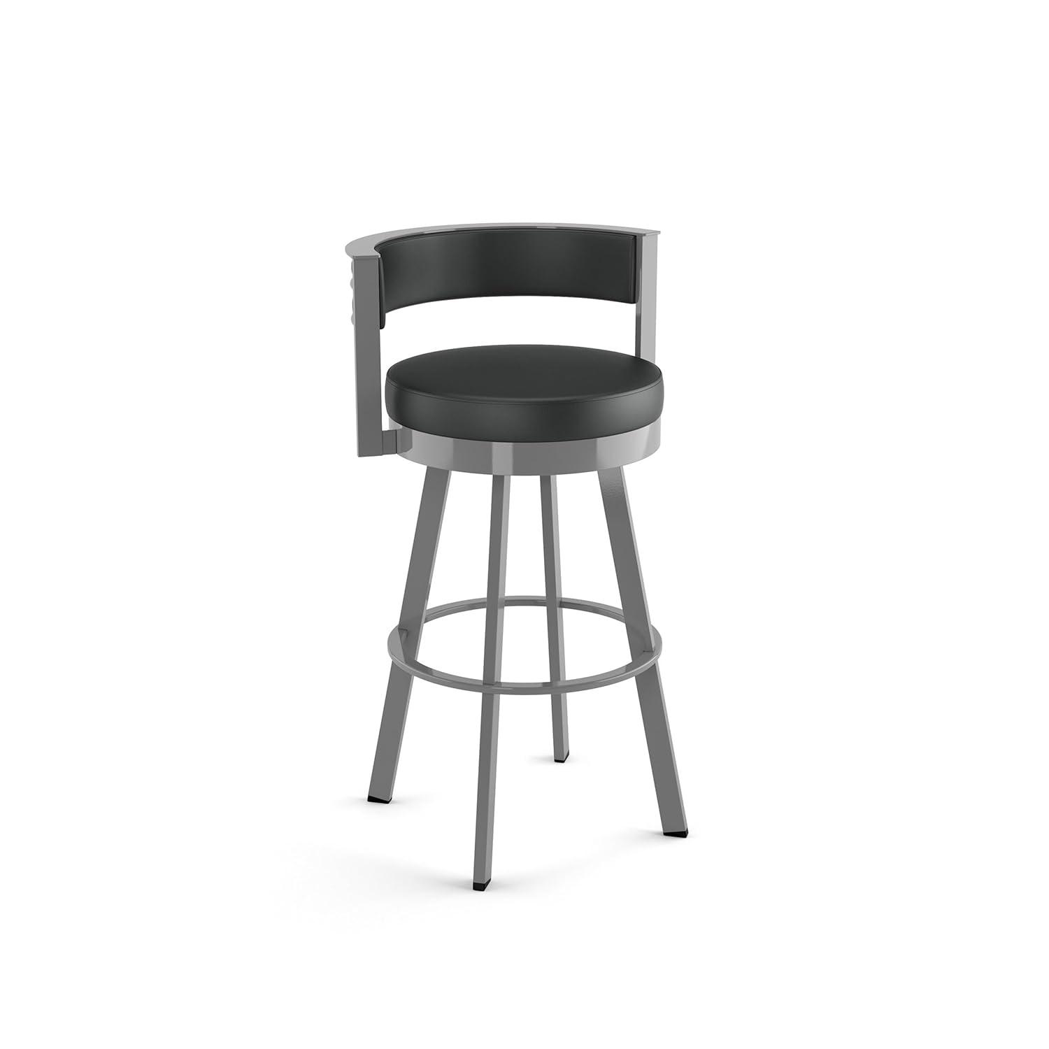 26" Browser Swivel Counter Height Barstool with Upholstered Seat - Amisco