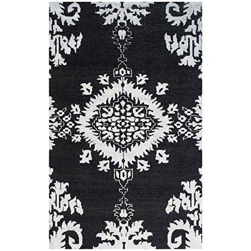 Stone Wash STW235 Hand Knotted Indoor Area Rug - Charcoal - 9'x12' - Safavieh