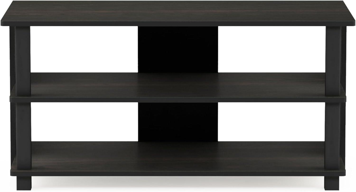 Sully 3-Tier TV Stand for TV up to 40, Espresso/Black, 17076EX/BK