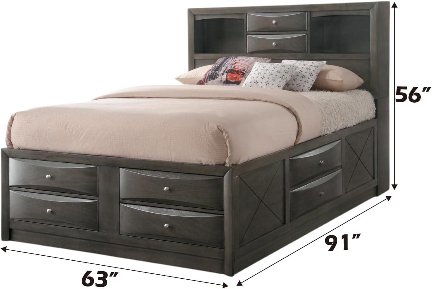 Wildon Home® Elyne Bookcase Storage Bed