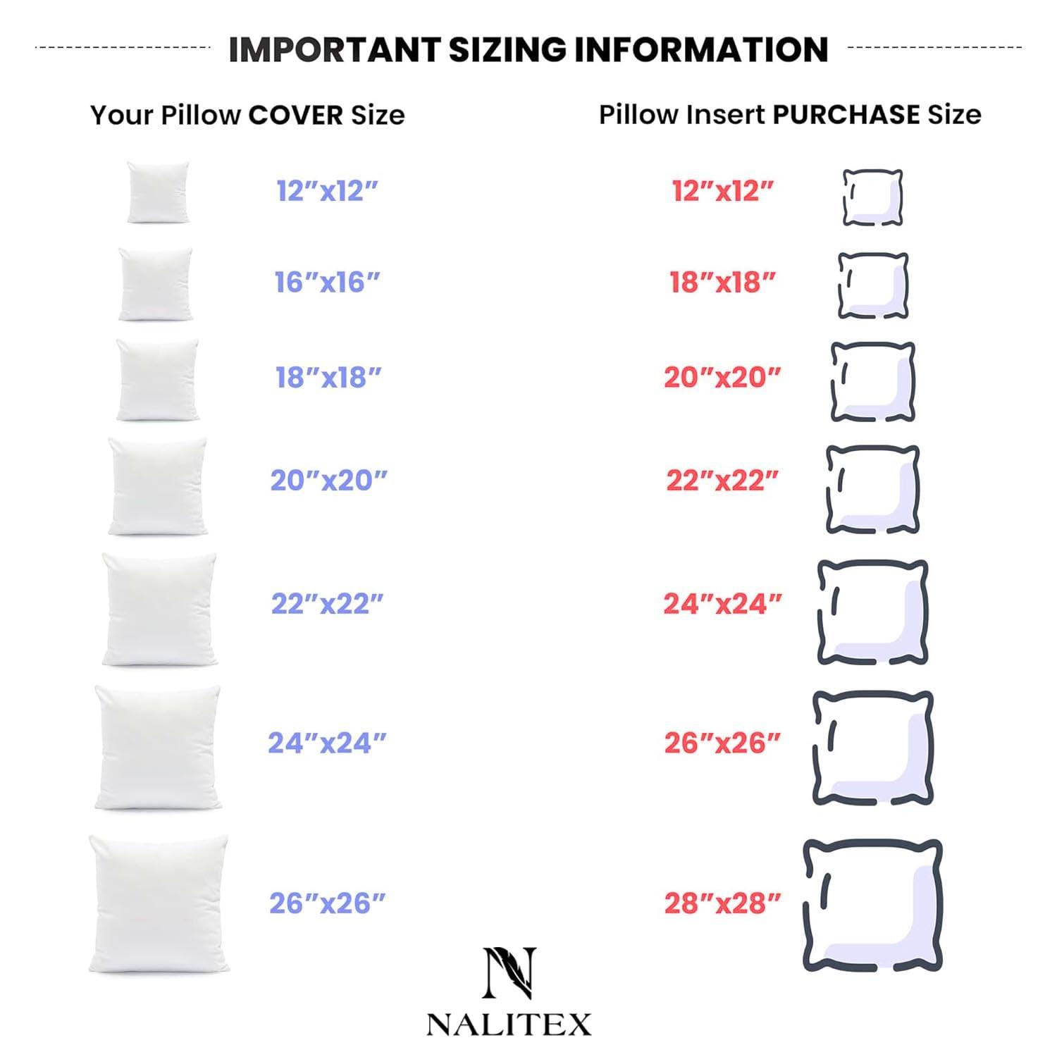 THROW PILLOW, SOFA PILLOW, OUT DOOR PILLOW, COUCH PILLOW, BEDDING PILLOW Inserts (Set of 2, White), 18x18 Inches - Lightweight Fillers for Sofa, Bed, and Home Décor (18x18 Inch (Pack of 2)