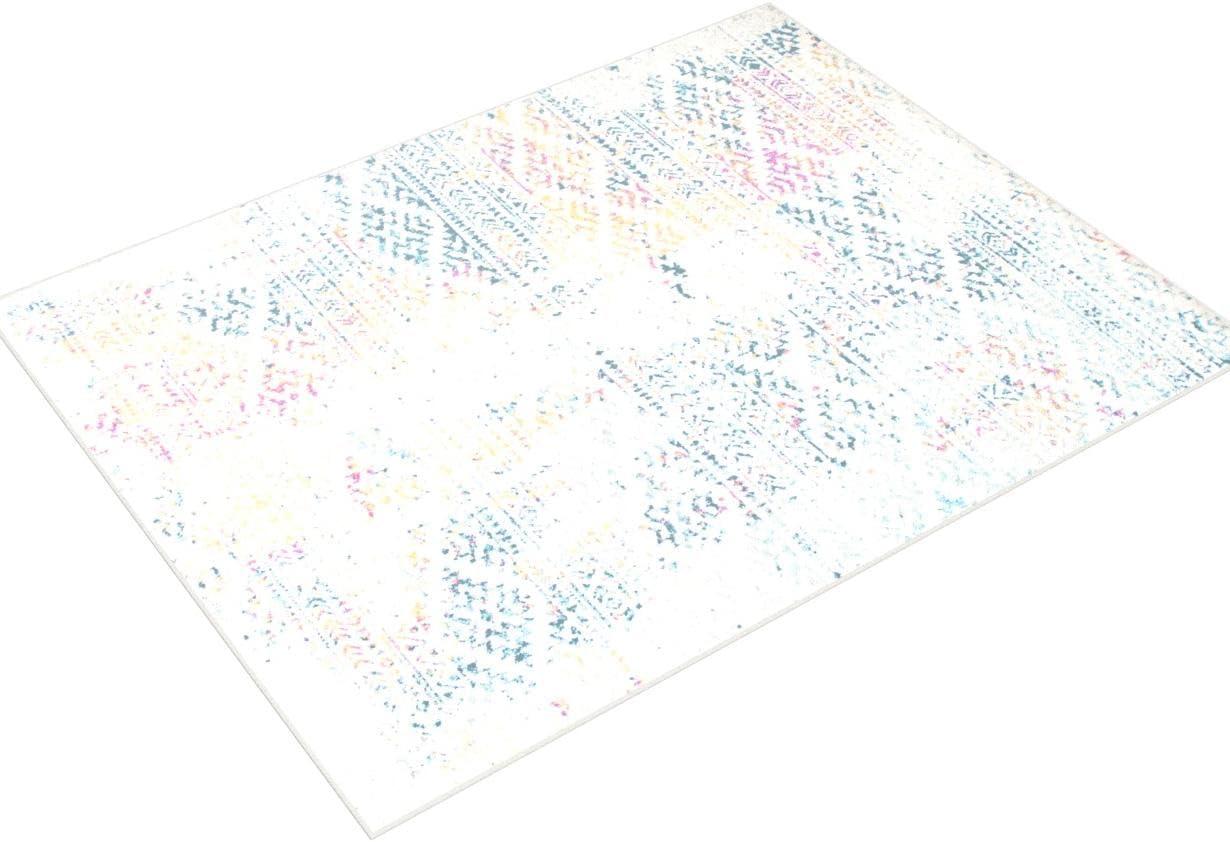 Tulum TUL272 Power Loomed Area Rug - Ivory/Blue - 6'x9' - Safavieh.