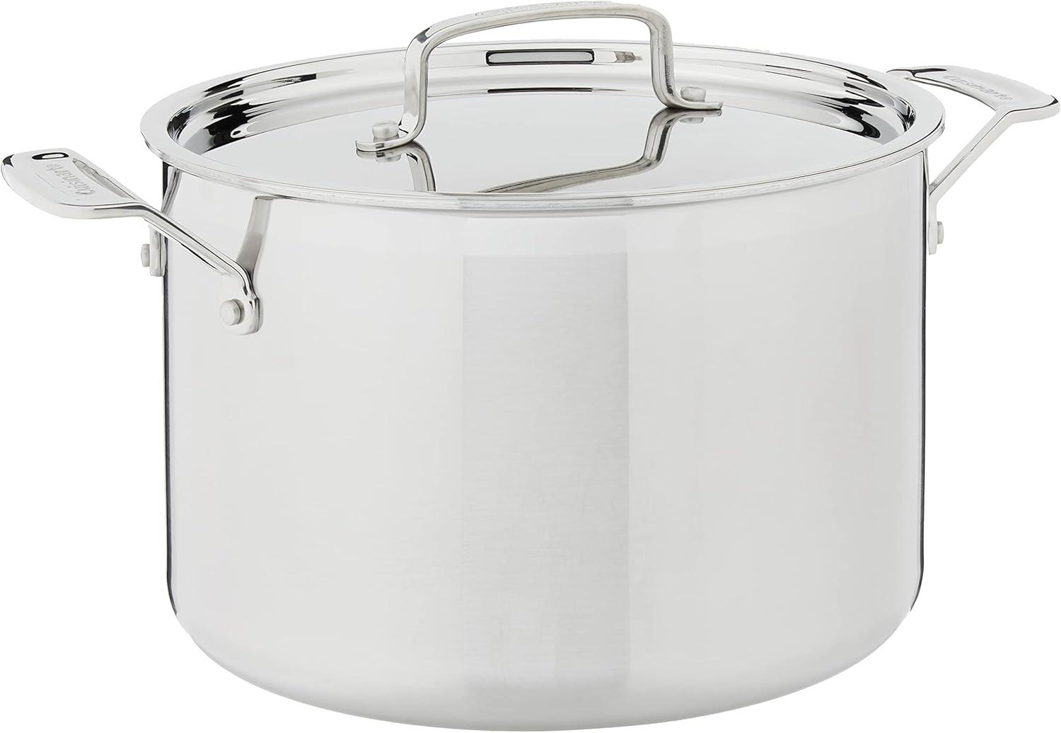 Stainless Steel 8 Qt. Stockpot with Lid and Cool Touch Handles