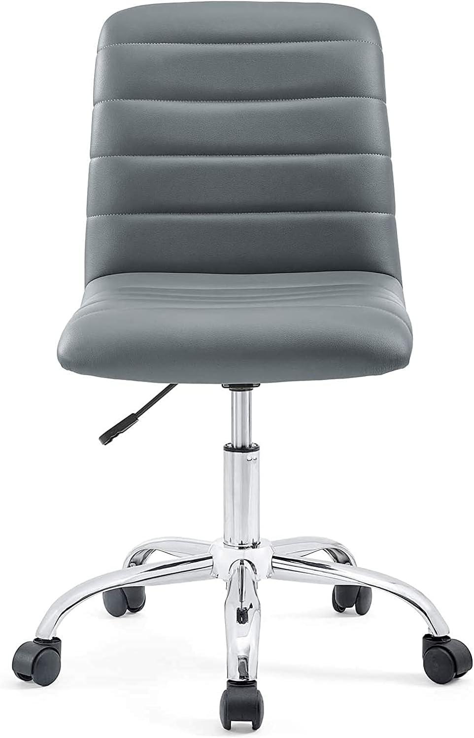 Modway Ripple Armless Mid Back Vinyl Office Chair