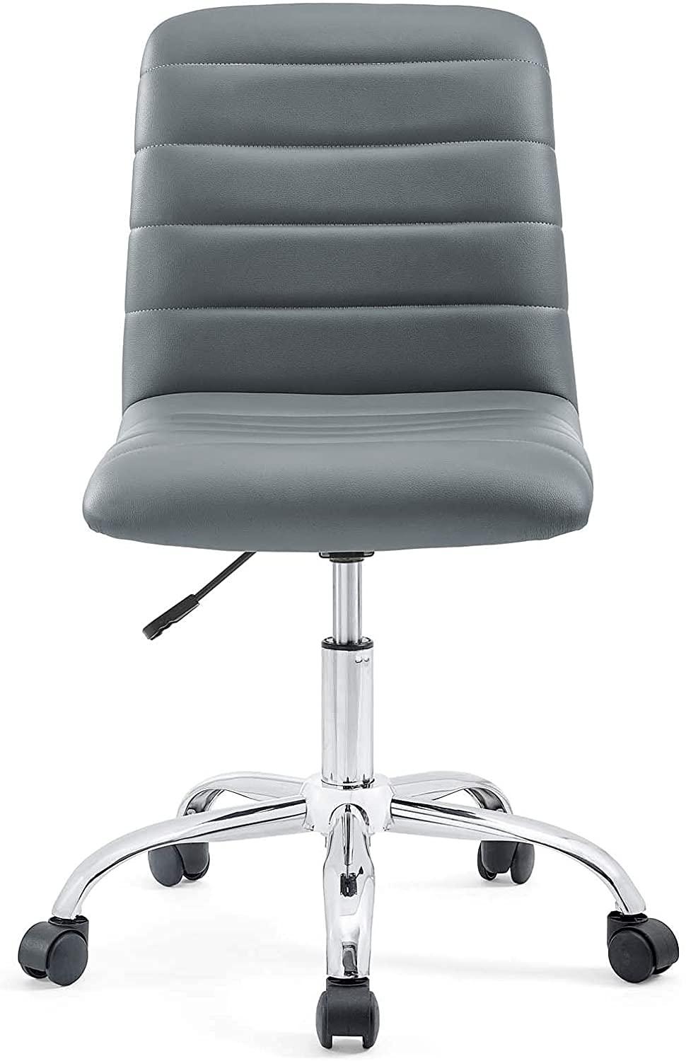 Modway Modway Ripple Armless Mid Back Vinyl Office Chair