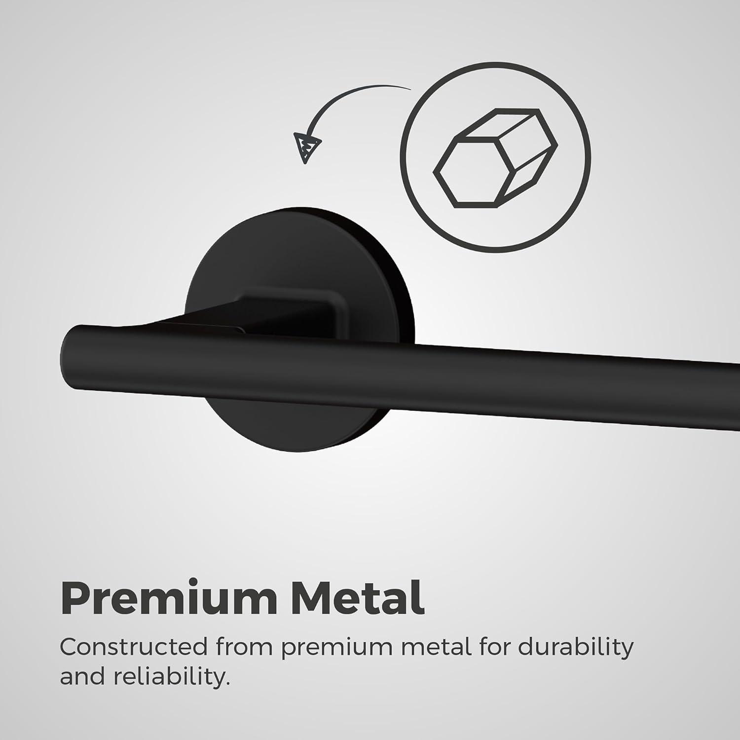 Capistrano Wall Mount Double Post Toilet Paper Holder in Matte Black