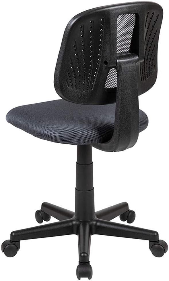 Flash Furniture Flash Fundamentals Mid-Back Gray Mesh Swivel Task Office Chair with Pivot Back