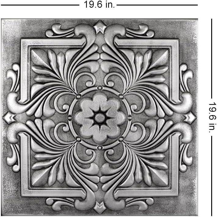 Victorian 1.6 ft. x 1.6 ft. Polystyrene Glue-up Ceiling Tile